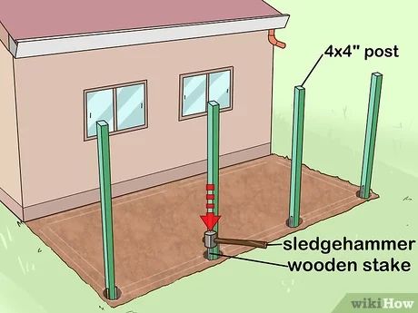 Lean Shed, Gravel Floor, Homestead Layout, Deck Cover, Lean To Roof, Lean To Shed Plans, Shed Building, Diy Storage Shed, Lean To Shed