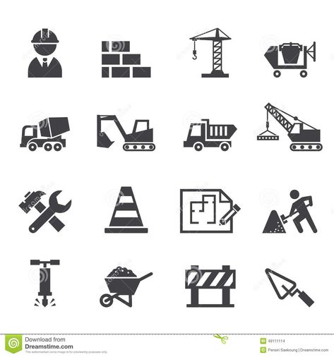 Industrial Elevator, Construction Symbols, Building Campaign, Construction Icon, Campaign Branding, Library Icon, Pictogram Design, Portfolio Booklet, Construction Logo Design