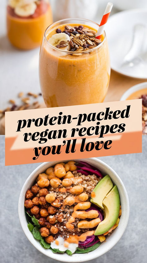 Discover these delicious, protein-rich vegan recipes that are perfect for building muscle, staying full, and enjoying healthy meals! Ideal for plant-based eaters looking to up their protein intake without any fuss. 🌞 #VeganProteinBoost #PlantBasedPower #HealthyRecipes Vegan High Protein Recipes Meal Prep, Vegan High Protein Snacks, Vegan Protein Meals, Protein Vegan Recipes, Sauteed Tofu, High Protein Lunch Ideas, Tofu Scramble Vegan, Vegan Protein Sources, Breakfast Easy