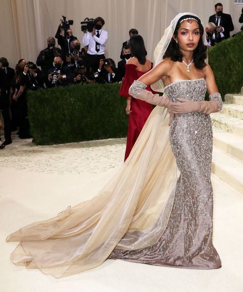 Yara Shahidi Met Gala, Dior Gown, Veil Dress, Yara Shahidi, Corset Gown, Met Gala Red Carpet, Costume Institute, The Oscars, Serena Williams