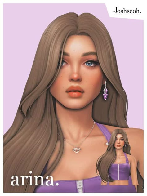 Sims 4 Long Hair CC: Straight, Wavy, Braids & More - We Want Mods Sims 4 Cc Mom Hair, Sims 4 Claw Clip Hair, Sims 4 Long Hair Cc, Sims 4 Long Hair, Wavy Braids, Sims Outfits, Sims 4 Hair Male, Female Sims, Cc Folder