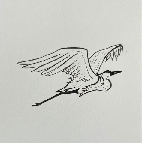 Blue Heron Bird Tattoo, Minimalist Crane Tattoo, Blue Heron Tattoo Minimalist, Crane Tattoo Simple, Egret Tattoo Design, Fine Line Heron Tattoo, Stork Tattoo Minimalist, Ibis Bird Tattoo, Small Silhouette Tattoo