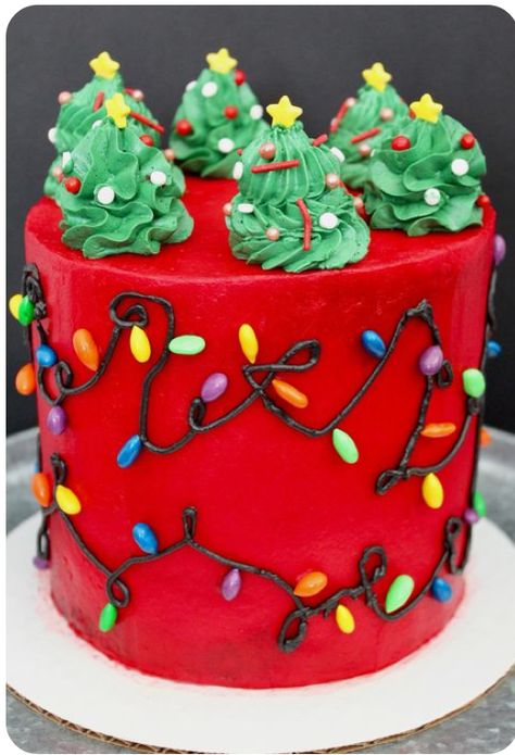 Cake Designs For Christmas, Christmas Tree Cake Ideas, Tree Cake Ideas, Cake Design Christmas, Cake Designs Christmas, Design Chocolate Cake, Holiday Cake Designs, Christmas Cake Design, Christmas Cake Decorating Ideas