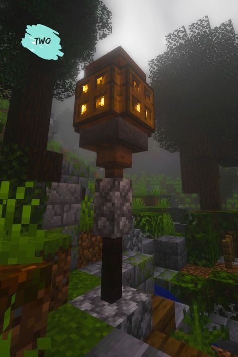 Lamp In Minecraft, Minecraft Lamp Post, Minecraft Lamp, Minecraft Light, Rumah Minecraft Sederhana, Minecraft Mansion, Minecraft Structures, Minecraft Interior Design, Bangunan Minecraft