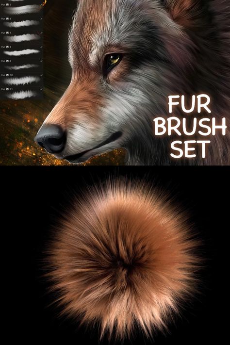 The Fur Procreate Brush Set offers 5 free brushes perfect for adding realistic and detailed fur to your illustrations. With these versatile brushes, you can create lifelike animal portraits or give a touch of texture to any character design. You can create realistic fur textures with ease. Download for free! Procreate Fur Brushes Free, Fur Brush Procreate, Fur Brush Procreate Free, How To Shade Fur, How To Render Fur, How To Paint Fur, Fur Texture Drawing, Fur Procreate, Procreate Animals