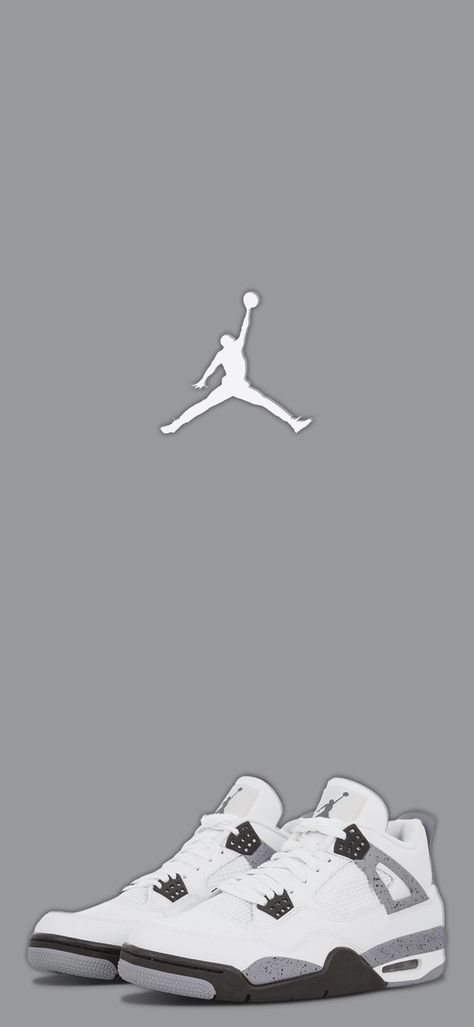 Jordan Shoes Wallpaper Iphone Aesthetic, Cool Shoe Wallpapers, Jordan 4 Shoes Wallpaper, Grey Jordans Wallpaper, Jordan 4 Asthetic Picture, Wallpaper Backgrounds Jordan Shoes, Jordan 4 Iphone Wallpaper, Jordan 4 Background, Jordan Wallpaper Shoes