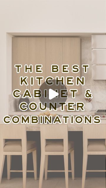 Loren Kreiss on Instagram: "Here are the 3 best kitchen cabinet and countertop combinations from my top-secret designer file. #interiordesigntrends #interiordesigntips #kitchencabinets #cabinetry #kitchenrenovation #interiordesigninspiration #interiordesignideas #homeinspiration" Kitchen Cabinet Colors Combinations Modern, Kraftmaid Kitchen Cabinets Colors, Cabinet And Countertop Combinations, Loren Kreiss, 2025 Kitchen, Kitchen Cabinets Color Combination, Best Kitchen Cabinets, Custom Kitchen Cabinets, Kitchen Cabinet Colors