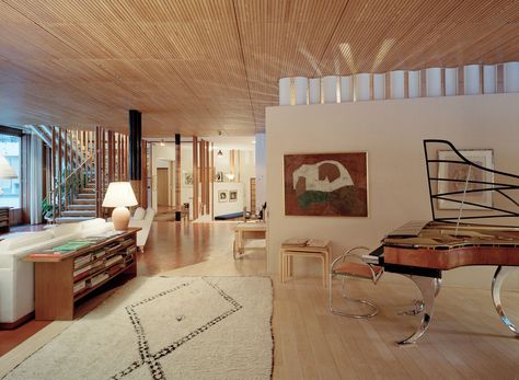 Alvar Aalto, Åke E:son Lindman · Villa Mairea · Divisare Alvar Aalto Interior, Alvaro Aalto, Aalto Architecture, Bathroom Exterior, Villa Mairea, Alvar Aalto Architecture, Alvar Alto, Iconic Houses, Eames House