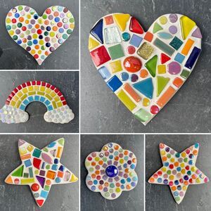 Craft kits for kids | Creative activities | NOTHS Mosaic Art For Kids Easy, Kids Mosaic Art Project, Mosaic Crafts For Kids, Mosaic Art Easy, Mosaics For Kids, Nursing Home Crafts, Popsicle Stick Art, Stick Wall Art, Mosaic Kits