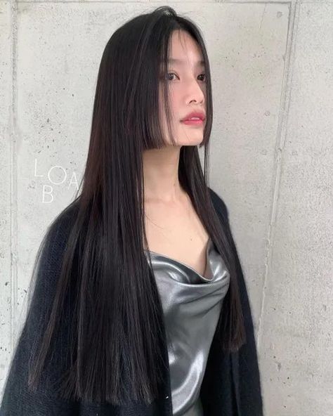 Hime Cut Ponytail, Hime Cut No Bangs, Long Hime Cut, Hime Cut Without Bangs, Japanese Haircut, Hime Cut, Hairstyle Inspiration, Glam Room, Long Hair With Bangs