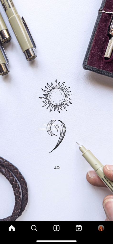 Moon And Star Semicolon, Sun And Moon Tattoo Semi Colon, Moon And Sun Semicolon Tattoo, Sun And Moon Semicolon, Semi-colon Tattoo Sun Moon, Semi-colon Tattoo Sun And Moon, Sun Semicolon Tattoo, Sun Moon Semi Colon, Moon Semi-colon Tattoo Ideas