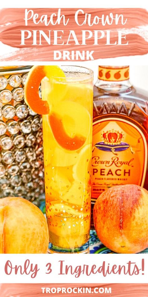 99 Peaches Drink Recipes, Easy Peach Cocktail Recipes, Crown Peach Beach Drink, Peach Champagne Drink, Peach Paul Masson Mixed Drinks, Peach Beach Drink With Peach Crown, Peach Crown Royal Drink Recipes Easy, Peach Mixed Drinks Alcohol, Best Alcoholic Punch For A Party