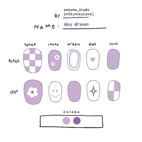 Fake Nails Designs Aesthetic, Nail Design Sketch, Cute Paper Nail Designs, Nail Art Designs Drawing, Draw Nail Art Design, Nails Art Drawing, Nail Paper Design, Nails Design Drawing, Nail Ideas Drawings