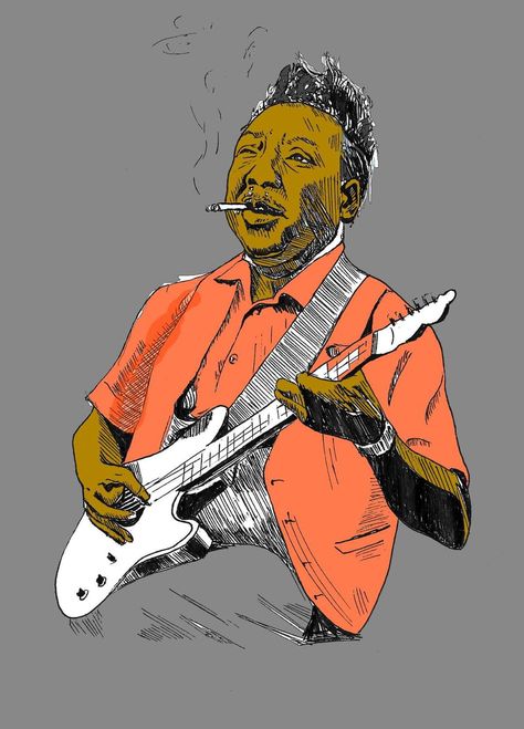 Muddy Waters Art, Blues Music Art, Blues Singers, Filler Tattoos, Blues Music Poster, Vibe Board, Blues Art, Moving To Chicago, Record Jacket