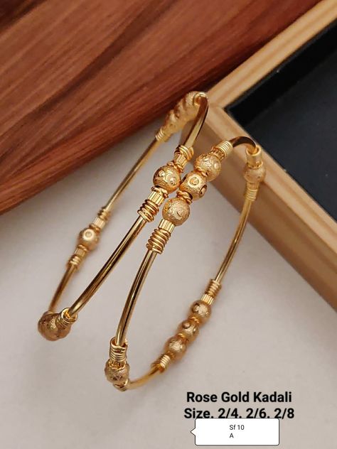 Dailyware Bangles Gold, Daily Wear Gold Bangles Indian, Gold Kada Design For Women, Daily Use Gold Bangles Indian, Gold Bangles Design Daily Wear Latest, Sabyasachi Gown, Bvlgari Bracelet, Delicate Gold Bracelet, Gold Bangles Indian