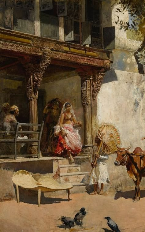 Edwin Lord Weeks Paintings, Ancient India Aesthetic Art, Old Indian Art, Ancient India Aesthetic, Edwin Lord Weeks, Ancient Indian Paintings, India Aesthetic, Old India, Desi Art