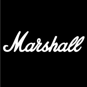 Marshall Logo, Music Logos, Marshall Amplification, Typography Shirt Design, 80s Metal, Marshall Amps, Guitar Logo, Music Logo Design, Guitar Stickers