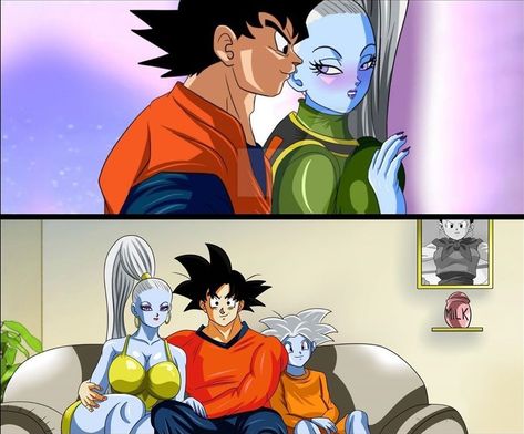 Goku X Vados Love, Goku And Vados, Gwen Tension Fanart Ben 10, Goku Pose, Female Goku Black, Goku Black Manga, Dbz Ships, Goku Family, Goku And Bulma