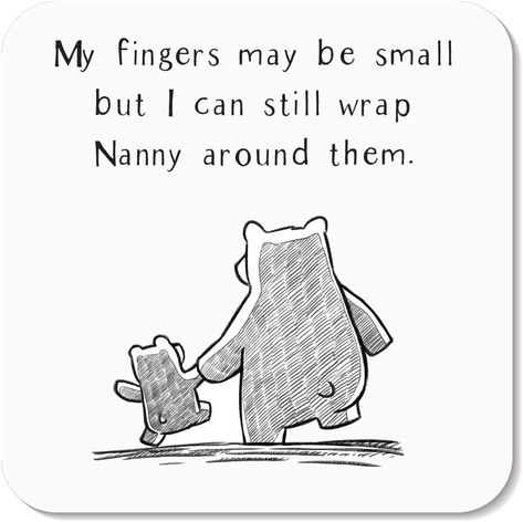 My Fingers May be Small but I can Still Wrap Nanny Grandma Nana Coaster by Rors and Wren - Lovely Sentimental Gift for Grandparent - Coaster Gloss Finish Size 9x9 cm (Nanny) Nana Quotes, Gifts For Grandparents, Quotes Poetry, Electronic Toys, Sentimental Gifts, Amazon Gifts, Amazon Uk, Wren, Garden Gifts