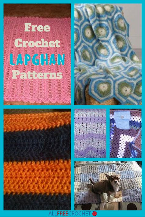 Does an easy afghan project appeal to you? Then these free crochet lapghan patterns may be just what you're looking for. The purpose of a lapghan is to just cover a small portion of your body, like your lap. Crochet lapghans are a great alternative to full-sized blankets and are faster to crochet! Crochet Afghans Easy, Free Crochet Afghan Patterns, Crochet Afghan Patterns, Crochet Throw Pattern, Afghans Crochet, Crochet Hack, Easy Patterns, Quick Crochet Patterns, All Free Crochet