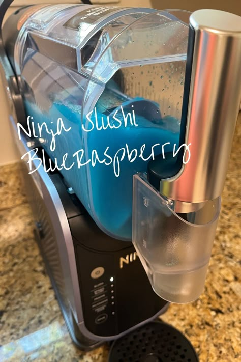 We loved this blue raspberry slush that we made in the Ninja Slushi machine! Super easy and delicious. Bourbon Slush Recipe, Icee Slushie, Strawberry Slushie, Slushie Recipes, Slushy Machine, Bourbon Slush, Slushie Maker, Slushie Machine, Slushy Maker