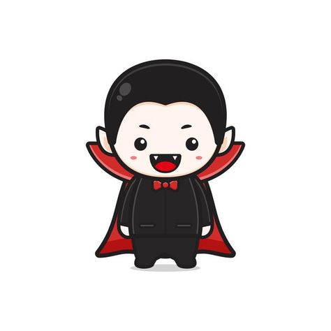 Cartoon Halloween Characters, Cute Vampire Drawing, Halloween Cartoon Characters, Gingerbread Man Drawing, Dracula Cartoon, Cute Dracula, Vampire Drawing, Cartoon Vampire, Vampire Cartoon