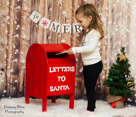 Santa Letter Photo Shoot, Santa Christmas Card, Santa Mail, Santa Christmas Cards, Christmas Mail, Christmas Props, Christmas Portraits, Photo Sets, Christmas Photoshoot