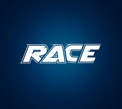 Race Typography Design Racing Typography Design, Race Team Logo, Automotive Typography, Racing Typography, Race Car Poster, Badminton Art, Race Poster, Car Logo Design, Car Poster