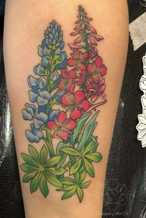 Fireweed Tattoo, Leaf Tattoos, Maple Leaf Tattoo, I Tattoo, Flower Tattoo, Tattoo Ideas, Tattoos, Art