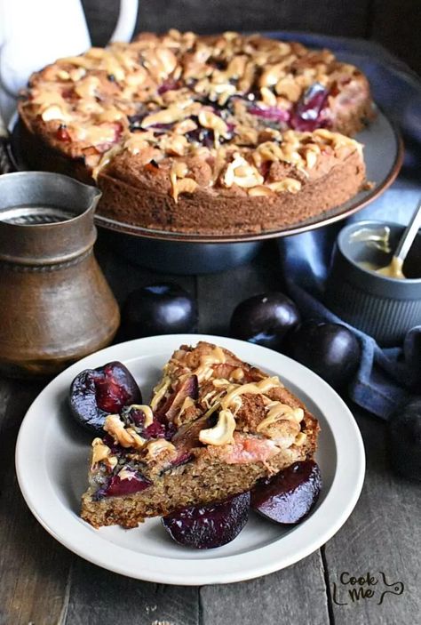 Plum Cake Recipe, Plum Torte, Pie Pastry Recipe, Plum Recipes, Lent Recipes, Hanukkah Food, Mardi Gras Food, Low Cholesterol Recipes, Torte Recipe