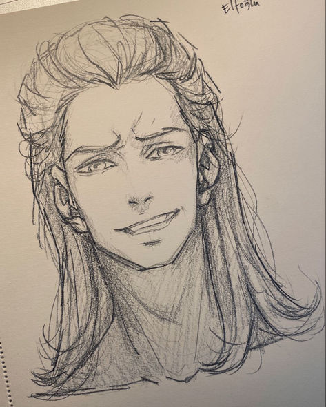 My hope is to share my knowledge with you so you too can expand your love for the arts. Thank you for your interest! Layers In Hair, New Long Haircuts, Anime Boy Art, Hair References Drawing, Long Hairstyles With Layers, Ponytail Drawing, Hairstyles With Layers, Long Hair Drawing, Male Face Drawing