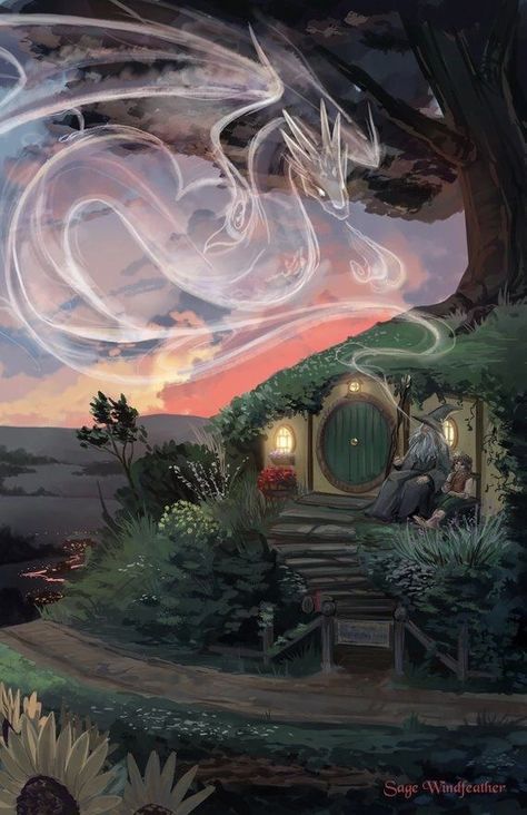 Lord of the Rings Art/Wallpapers - lord of the rings post - Imgur Lord Of The Rings Art, Bag End, Gandalf, The Rings, Lord Of The Rings, The Hobbit, The Door, Art