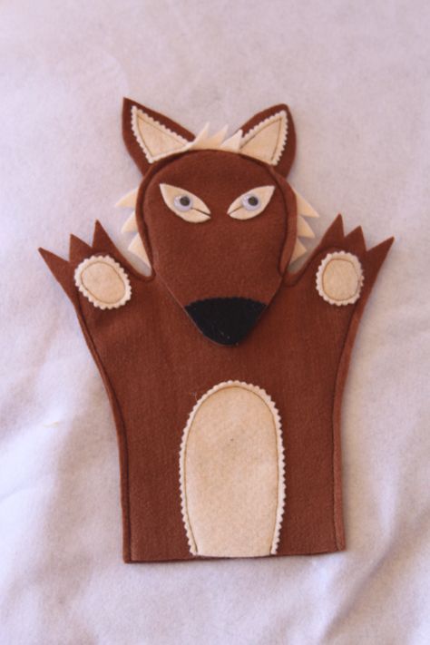 Wolf Puppet, Horse Hand Puppet Pattern, Horse Finger Puppet, Dog Hand Puppet, Wolf Finger Puppet, Felt Animal Finger Puppets, Story Sack, Sock Puppets, Puppets Diy