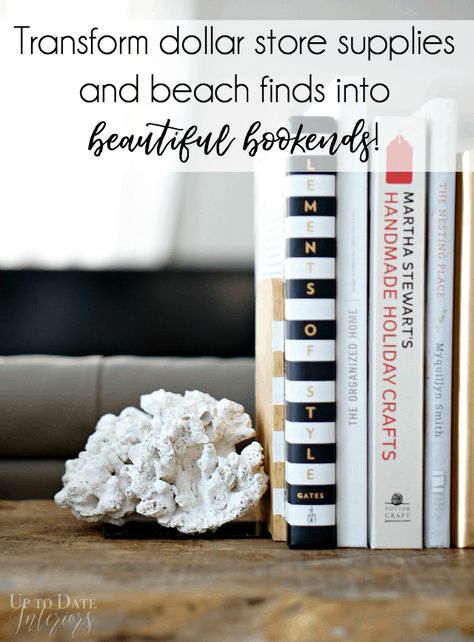 DIY Coral Bookends - Diy Coral, Diy Bookends, Living Wall Art, Home Decor Shelves, Bookcase Decor, Sell Diy, Diy House Projects, Diy Home Decor On A Budget, Create Diy