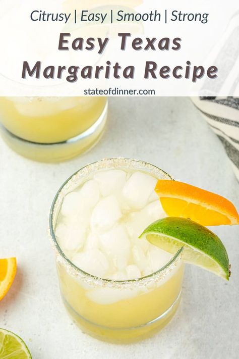 Two glasses of Texas margarita. Texas Margarita Recipe, Texas Margarita, Fresh Margarita Recipe, Orange Margarita Recipe, Lime Margarita Recipe, Fresh Margarita, Orange Juice Recipes, Easy Margarita Recipe, Best Margarita Recipe