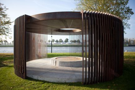 Round Pavilion, Pavilion Backyard, Water Pavilion, Arches Park, Wooden Pavilion, Barcelona Pavilion, Park Pavilion, Glass Pavilion, Pavilion Architecture