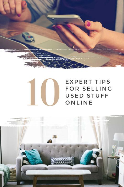 10 Expert Tips for Selling Used Stuff Online, all you need to know before you list your first item online! #budgeting #moneytips #moneysaving #moneymaking #sidehustle How To Sell Used Stuff Online, Blogger Ideas, Reselling Business, Thrifty Living, Money Advice, Side Money, Facebook Marketplace, Frugal Living Tips, Living Ideas