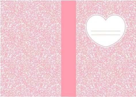 Pink Composition Notebook Cover, Pink Notebook Cover Printable, Memo Paper Aesthetic Printable, Binder Cover Templates Aesthetic Kpop, Diy Sampul Buku Aesthetic, Composition Book Template, Notebook Cover Design Printables, Pink Notebook Aesthetic, Composition Book Cover Template