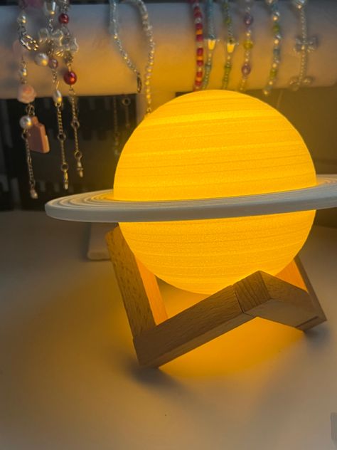 Warm light lamp planet lamp saturn lamp Saturn Lamp Aesthetic, Saturn Necklace Aesthetic, Saturn Pendant, Saturn Planet Necklace, Saturn Planet Pendant, Planet Lamp, Warm Light, Planets, Lamp Light