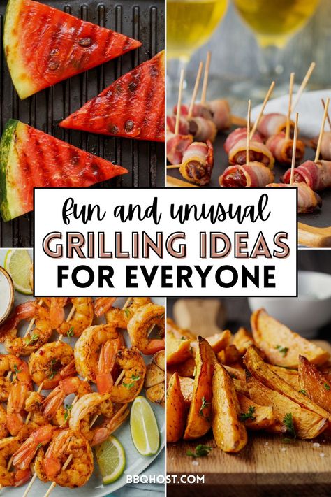 Take your grilling game to the next level with our collection of fun and unusual grilling ideas! From unexpected ingredients to quirky cooking techniques, these fun grilling recipes will make your summer grilling adventures unforgettable. Click now to explore fun grilling ideas and save for your next cookout! Unique Grilling Recipes, Things To Grill, Grilling Ideas, Quirky Cooking, Black Food, Summer Grilling, Bbq Tools, Recipe Boards, Barbecue Recipes