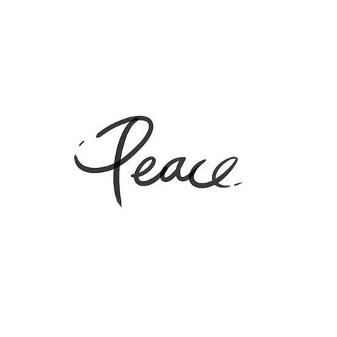 Peace Word Tattoo, Word Tattoo Fonts, Single Word Quotes, Peace Word, White Background Quotes, Peace Tattoos, Happiness And Peace, Cursive Words, Word Tattoo