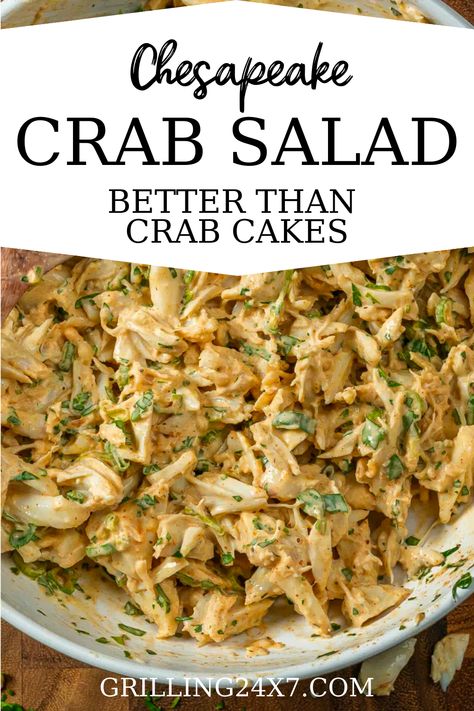 Jumbo Lump Crab Dip, Healthy Crab Salad Greek Yogurt, Crab Cakes And Salad, Crab Salad With Real Crab Meat, Real Crab Meat Salad Recipe, Old Bay Crab Salad, Crab Lunch Recipes, Paleo Crab Recipes, Imitated Crab Meals