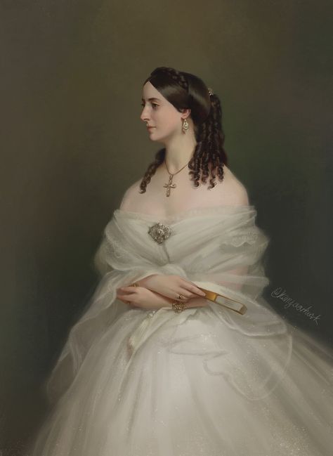 Franz Winterhalter, Franz Xavier Winterhalter, 19th Century Aesthetic, 19th Century Dress, Franz Xaver Winterhalter, 19th Century Portraits, John Everett Millais, Century Dress, 19th Century Art