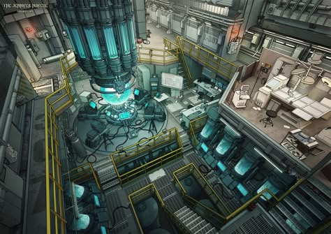 ArtStation - The Jennifer Morgue - Agency Laboratory Scifi Lab, Sci Fi Laboratory, Sci Fi Room, Scifi Interior, Alien Artifacts, Laboratory Design, Labs Art, Sci Fi Environment, Cyberpunk City