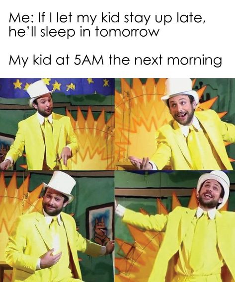 Funny parenting memes Toddler Edition - Year of the Dad Christian Photography, Sleep Late, Age Appropriate Chores, It's Always Sunny In Philadelphia, Christian Devotions, Girl Dad, Staying Up Late, Parenting Memes, Fresh Memes