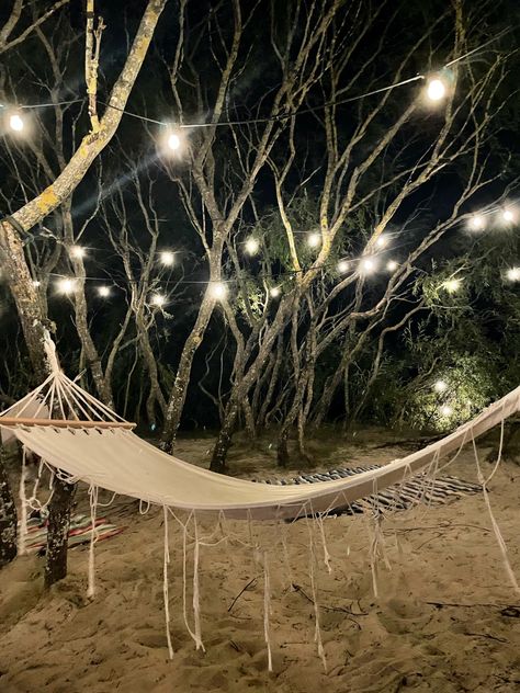 Hammock Wedding, Woods Hangout Spot, Lighting Aesthetic, Vowel Renewal, Hangout Spot, Indoor Hammock, Aesthetic Pics, Missing Piece, Engagement Party