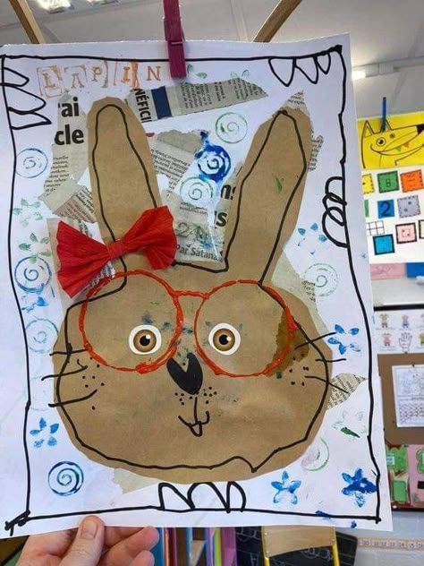 Unique Craft Projects, Kindergarten Easter Crafts, Easter Kindergarten, Easter School, Easter Crafts Preschool, Kindergarten Art Lessons, Easter Preschool, Ideas For Easter Decorations, Kindergarten Crafts