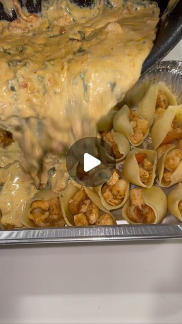 28K likes, 176 comments - _cookingwithchels on February 6, 2023: "Tasks for the week: Hit 1 small goal everyday and Eat Good! 🤤🤤🙌🏾 Shrimp and Chicken Stuffed Shells! #stuffedshells #chickenpasta...". Stuffed Shrimp Shells, Stuffed Shells With Ground Turkey, Crab And Shrimp Stuffed Shells, How To Make Stuffed Shells, Stuffed Shells Alfredo, Stuffed Shells With Chicken, Stuffed Shells Chicken, Shrimp Stuffed Shells, Friday Night Dinner Ideas