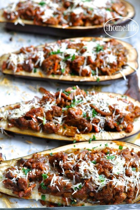 Dinner Ground Turkey, Meat For Dinner, Eggplant Boats, Stuffed Eggplant, Prime Rib Recipe, Eggplant Dishes, Turkey Meat, Eggplant Parmesan, Ground Turkey Recipes