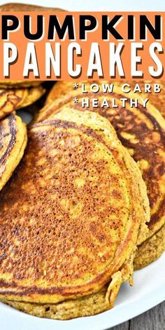 Low Carb Pumpkin Pancakes, Protein Dishes, Pancakes Low Carb, Healthy Low Carb, Pumpkin Pancakes, Low Carb Breakfast Recipes, Lost 100 Pounds, Low Carb Breakfast, Breakfast Recipes Easy